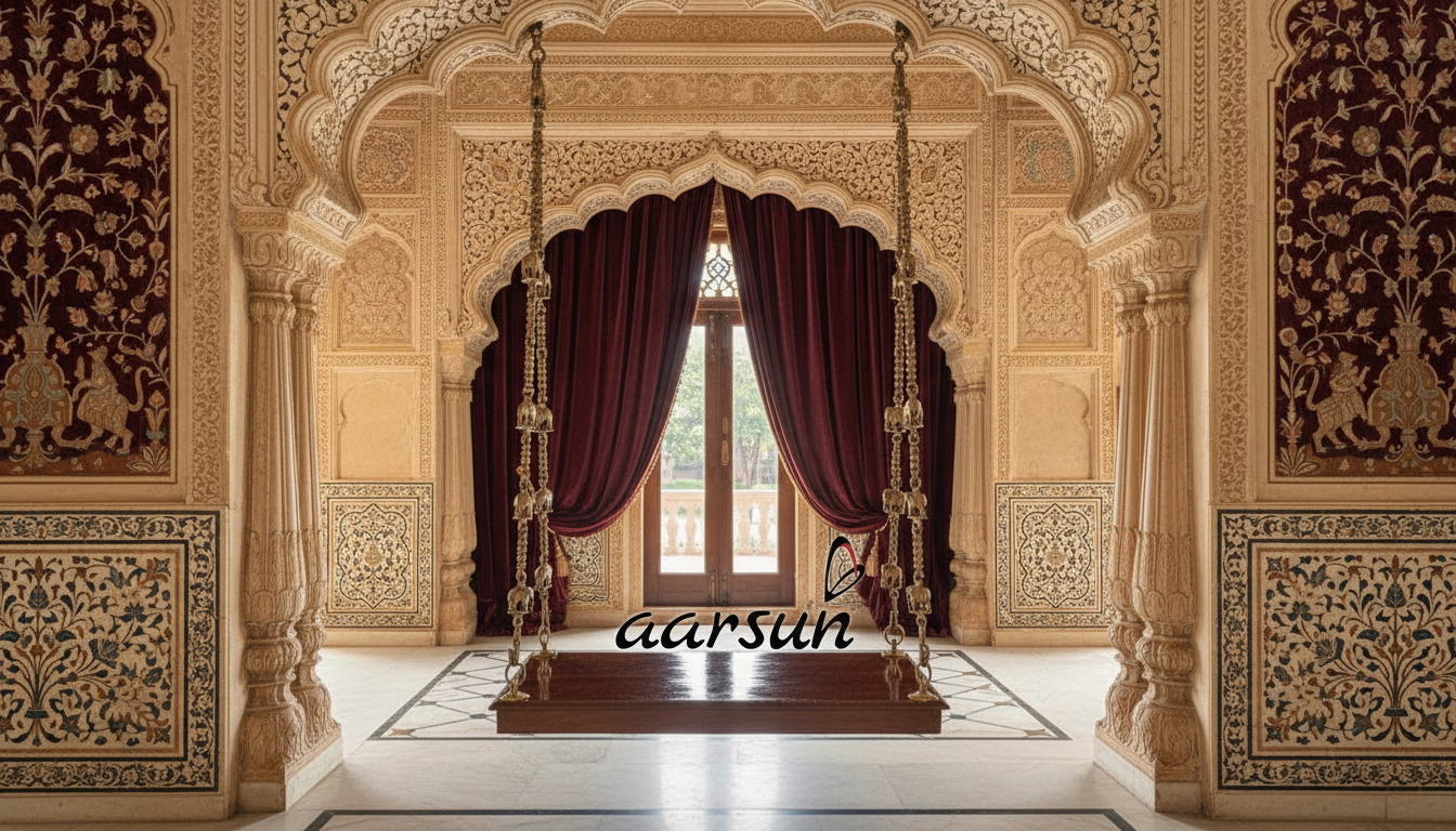 Comfortable Multi Seater Wooden Swing Design